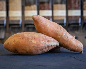 Organic sweet potatoes