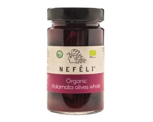 Kalamata mustad kivideta maheoliivid, 295 g (160 g)