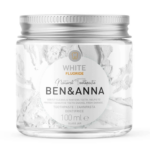 Natural whitening toothpaste BEN&ANNA WHITE FLUORIDE with mint oil and sage extract, 100 ml