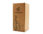 Stiilne bambuskaanega klaaspurk 9×15 cm, 800 ml - Image 2